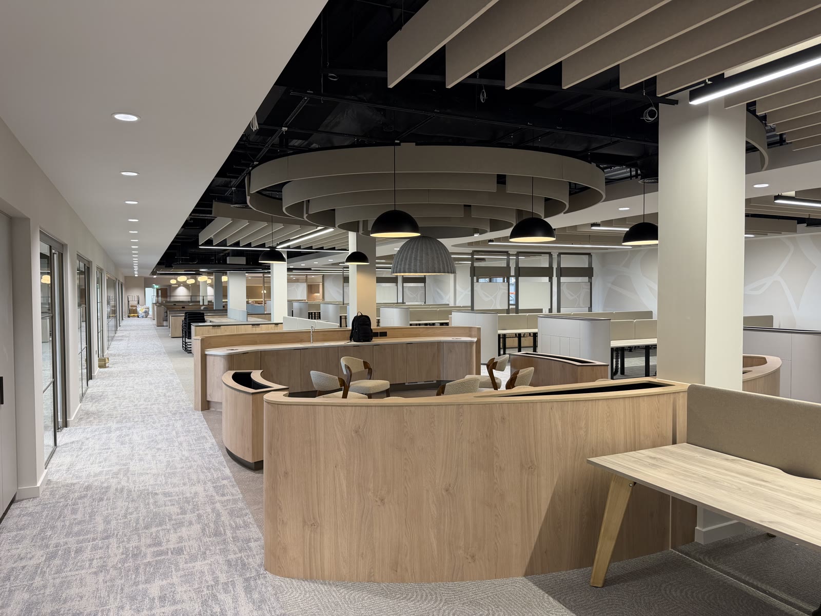 HTI Group office and showroom floor, Mill Farm, Kirkham, Wilsons Systems